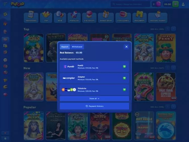 Pistolo bejelentkezés