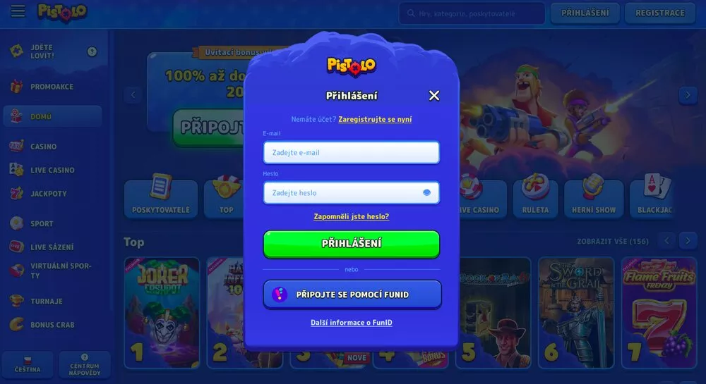 Pistolo bejelentkezés